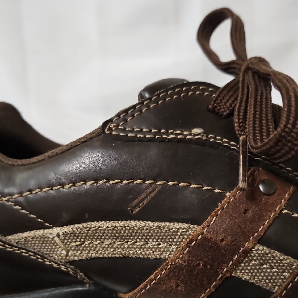 Skechers Men's Size 12 Blake Relaxed Step Brown Leather Casual Work Shoes 63385 - Picture 15 of 16